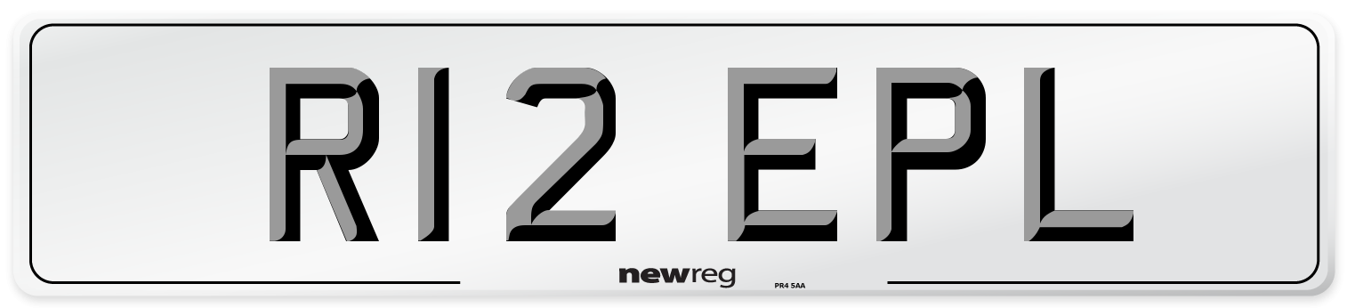 R12 EPL Number Plate from New Reg